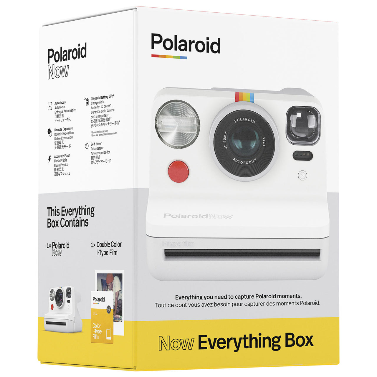 Polaroid Now Instant Camera Everything Box - White