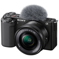 Thumbnail for Sony Alpha ZV-E10 APS-C Interchangeable Lens Mirrorless Vlog Camera with 16-50mm Lens Kit - Black