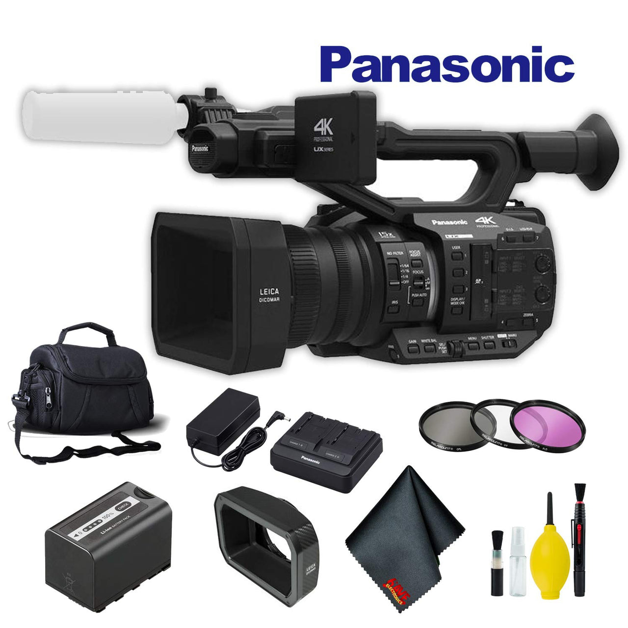 Panasonic AG-UX90 4K/HD Professional Camcorder Standard Bundle